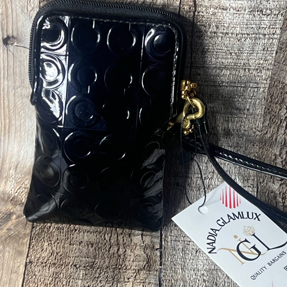 Coach Black Phone Pouch
